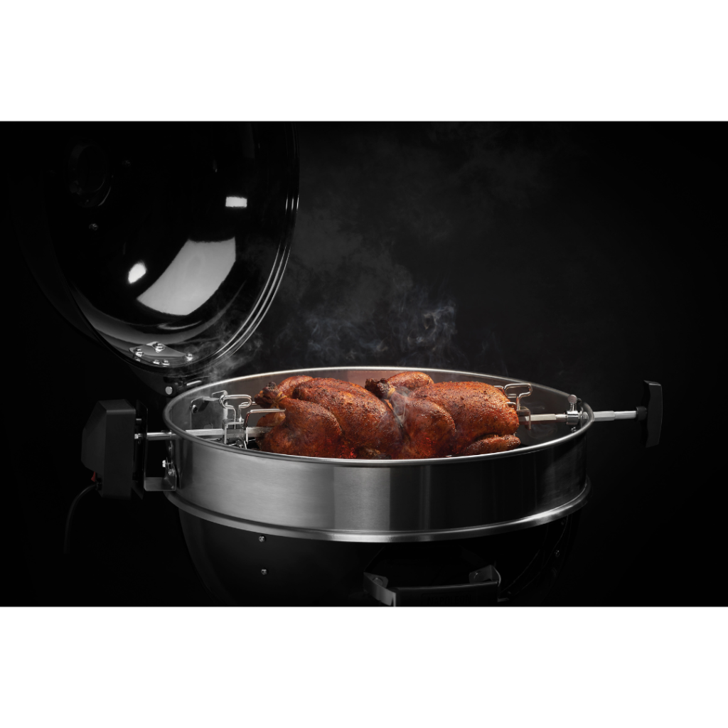 Rotisserie Kit Voor De Pro Charcoal Kettle 22 En 18 Inch Grills Heavy Dut